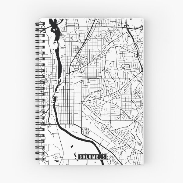 Item preview, Columbus, Georgia Street Map designed and sold by InkistPrints.