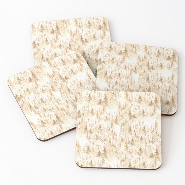 Item preview, Watercolor winter trees on cream and white designed and sold by victorsboutique.