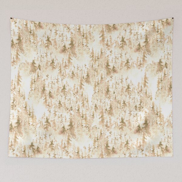 Item preview, Watercolor winter trees on cream and white designed and sold by victorsboutique.