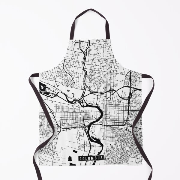 Item preview, Columbus, Ohio Street Map designed and sold by InkistPrints.