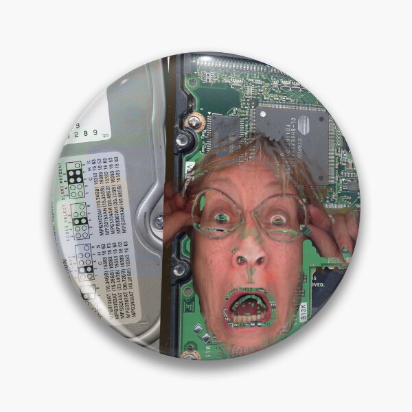 Item preview, crashed hard drive designed and sold by Margaret Hockney.