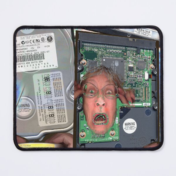 Item preview, crashed hard drive designed and sold by Margaret Hockney.