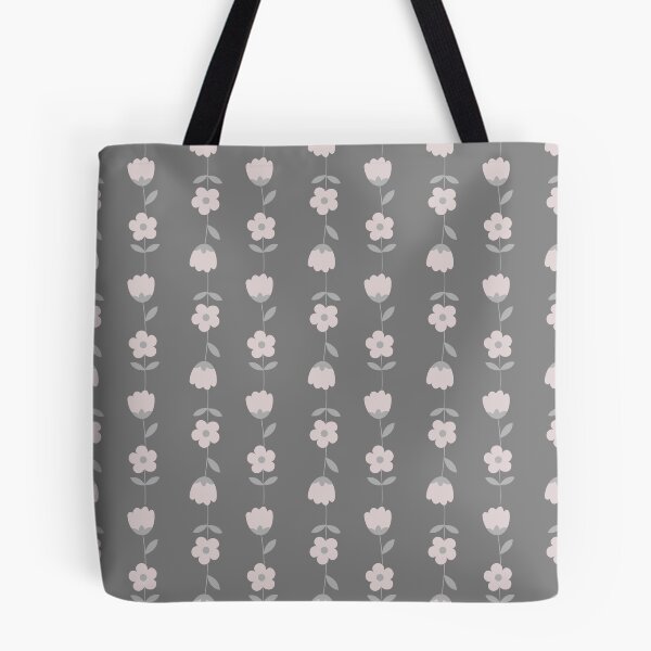 Aperçu de l'œuvre Marguerites et tulipes sur gris créée et vendue par ImpalaMoon.