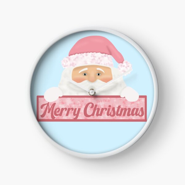 Item preview, Retro Vintage Pink Santa Claus merry Christmas  designed and sold by Becky-Marie.