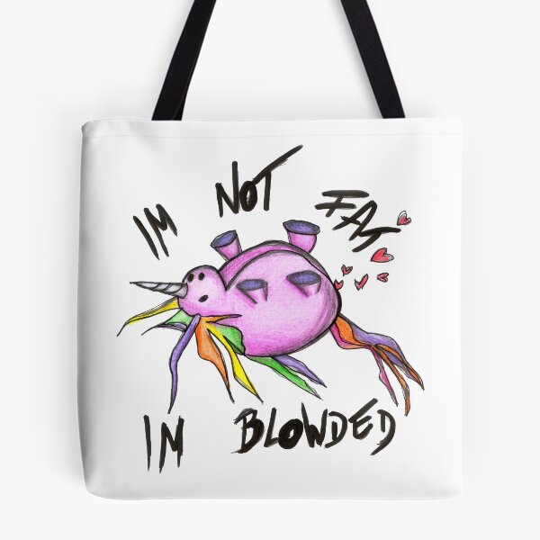 Item preview, Fat Unicorn Im Not Fat Im Blowded Art  designed and sold by HighArtDesigns.
