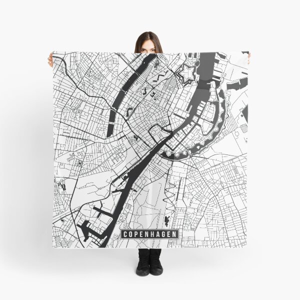 Item preview, Copenhagen, Denmark Street Map designed and sold by InkistPrints.