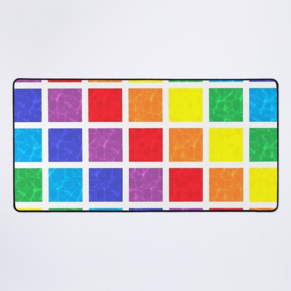 Item preview, Marbled Rainbow Squares  designed and sold by lornakay.