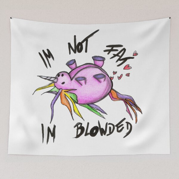 Item preview, Fat Unicorn Im Not Fat Im Blowded Art  designed and sold by HighArtDesigns.