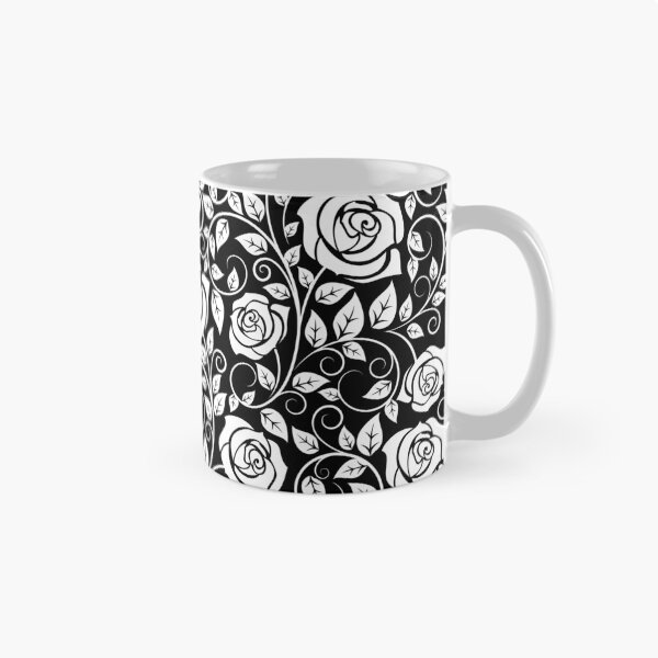 Item preview, White Rose Pattern designed and sold by LowBrowContent.
