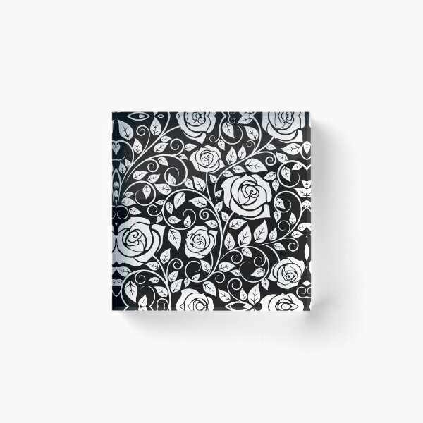 Item preview, White Rose Pattern designed and sold by LowBrowContent.