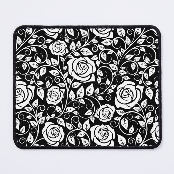 Item preview, White Rose Pattern designed and sold by LowBrowContent.