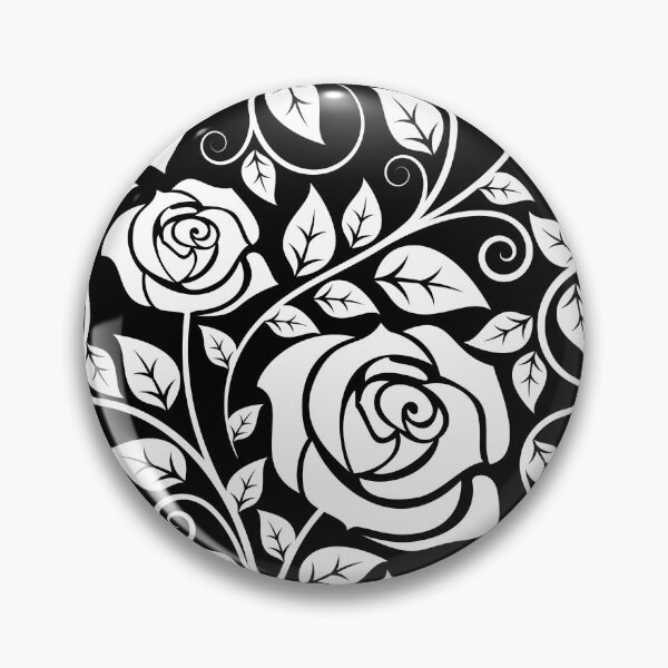 Item preview, White Rose Pattern designed and sold by LowBrowContent.