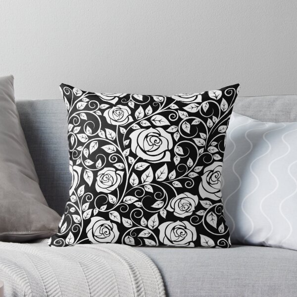 Item preview, White Rose Pattern designed and sold by LowBrowContent.