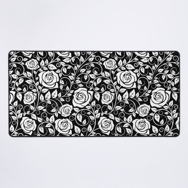 Item preview, White Rose Pattern designed and sold by LowBrowContent.