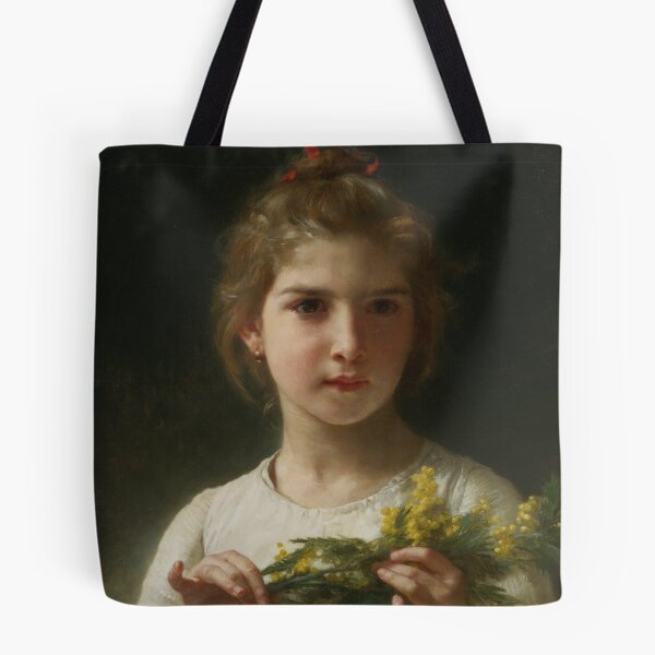 Item preview, Mimosa | William Bouguereau | 1899 French Nursery Art designed and sold by CJET.
