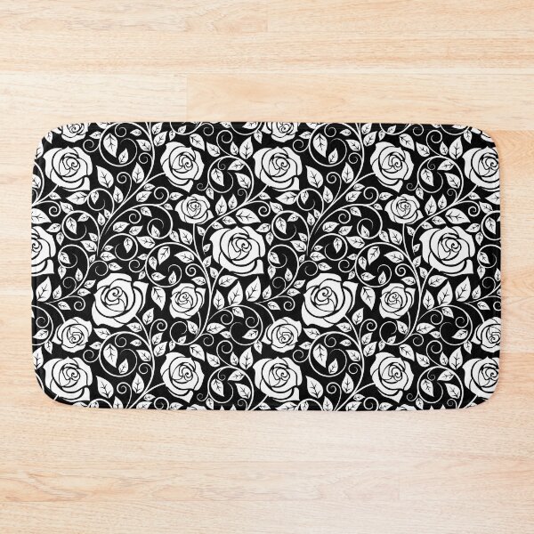 Item preview, White Rose Pattern designed and sold by LowBrowContent.