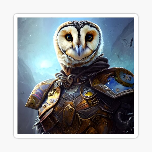 Artikelvorschau, AI Generated Art, War Owl entworfen und verkauft von RabbitHoleMI.