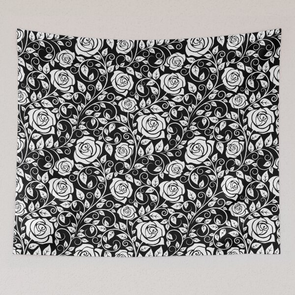Item preview, White Rose Pattern designed and sold by LowBrowContent.