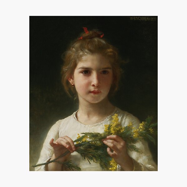 Artikelvorschau, Mimose | William Bouguereau | 1899 Französische Baumschule Art.-Nr entworfen und verkauft von CJET.