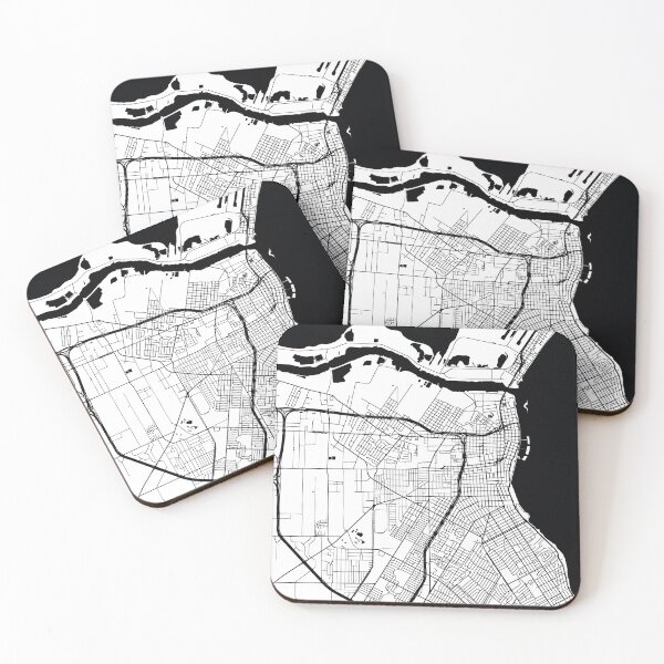 Aperçu de l'œuvre Corpus Christi, Texas Street Map créée et vendue par InkistPrints.
