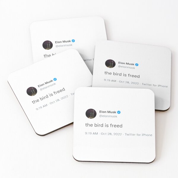 Item preview, Elon Musk tweet: The bird is freed designed and sold by SunkBubble.