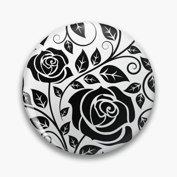 Item preview, Black Rose Pattern designed and sold by LowBrowContent.