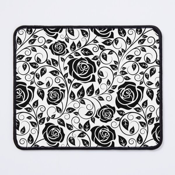 Item preview, Black Rose Pattern designed and sold by LowBrowContent.