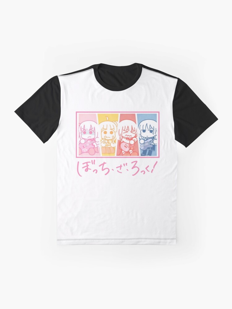 Aperçu 4 sur 5. T-shirt graphique avec l'œuvre Hitori Gotou - Bocchi le Rocher ! créée et vendue par Neelam789.