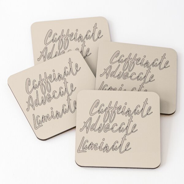 Item preview, caffeinate advocate laminate designed and sold by hanaa01.