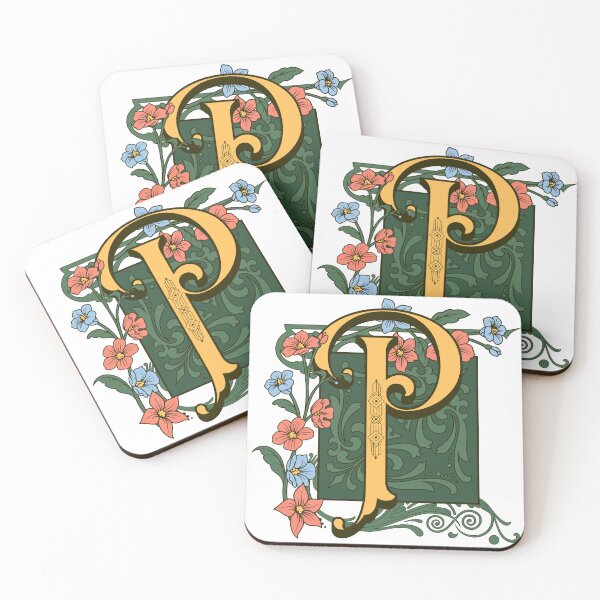 Item preview, Art Nouveau Letter P, Ornamental Letter P, Art Deco designed and sold by NatureFood.