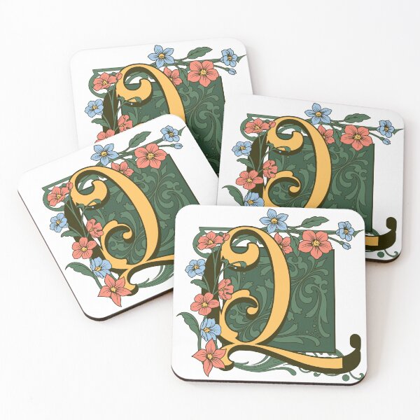 Item preview, Art Nouveau Letter Q, Ornamental Letter Q, Art Deco designed and sold by NatureFood.