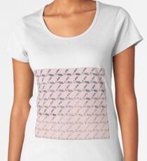 Blushing holly - industrial grey Women's Premium T-Shirt