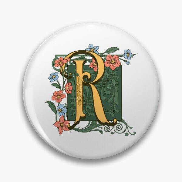 Item preview, Art Nouveau Letter R, Ornamental Letter R, Art Deco designed and sold by NatureFood.