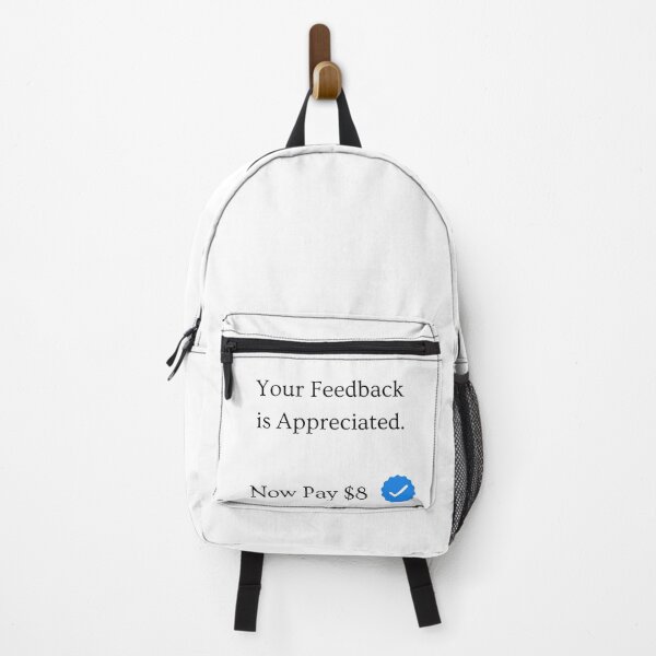 Item preview, Your Feedback is Appreciated Now Pay $8 Meme Twitter Blue Check Mark (black) designed and sold by MillennialMemer.