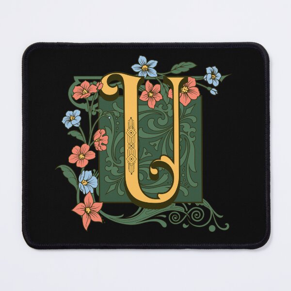 Item preview, Art Nouveau Letter U, Ornamental Letter U, Art Deco designed and sold by NatureFood.