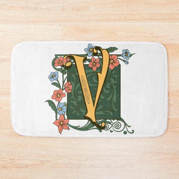 Item preview, Art Nouveau Letter V, Ornamental Letter V, Art Deco designed and sold by NatureFood.