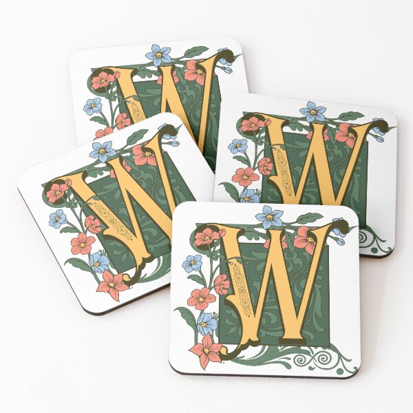 Item preview, Art Nouveau Letter W, Ornamental Letter W, Art Deco designed and sold by NatureFood.