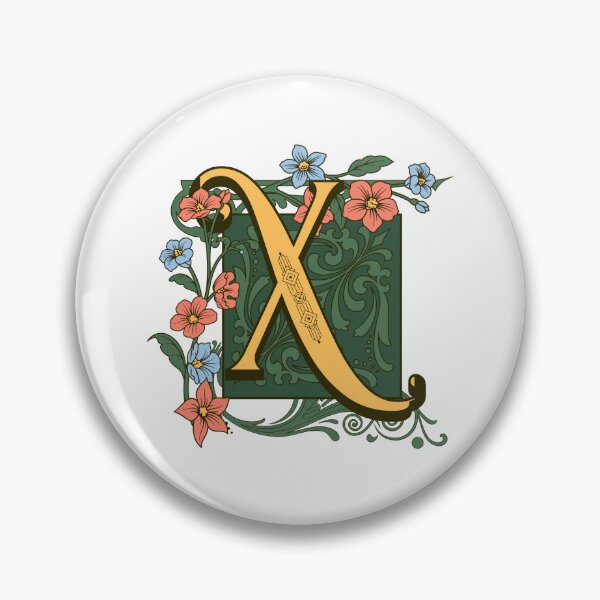 Item preview, Art Nouveau Letter X, Ornamental Letter X, Art Deco designed and sold by NatureFood.