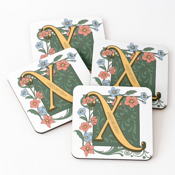 Item preview, Art Nouveau Letter X, Ornamental Letter X, Art Deco designed and sold by NatureFood.