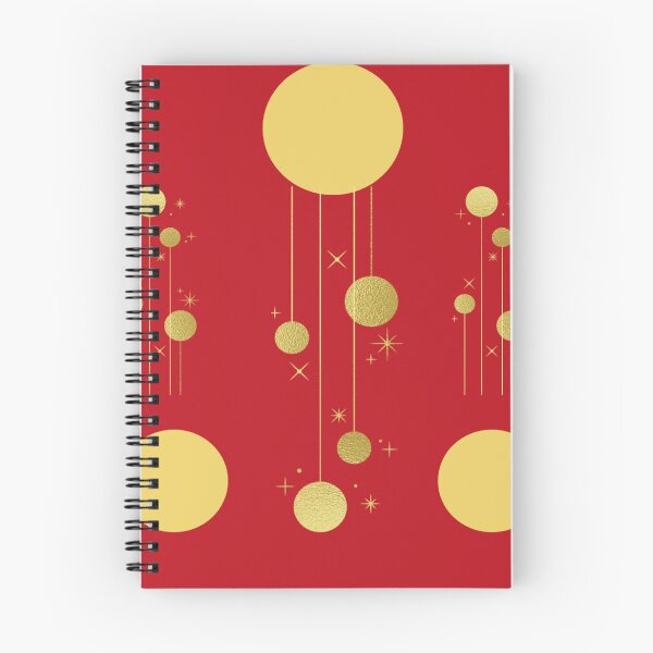 Item preview, Hanging moon with christmas star on red background designed and sold by sweetartnc.
