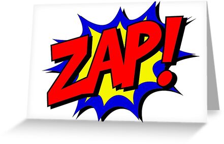 "Zap! Comic Art Design" Greeting Cards by Good-Karma | Redbubble