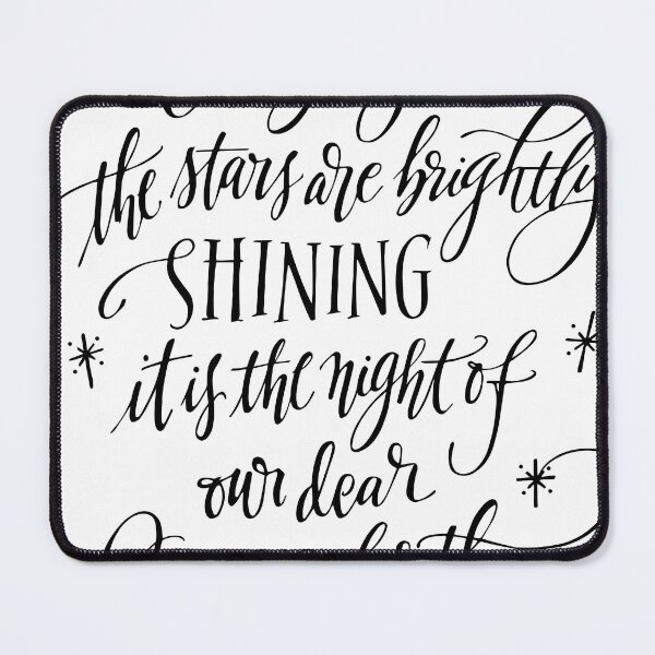 Item preview, O holy night Hand Lettered Calligraphy Design designed and sold by Adonna Deibel.