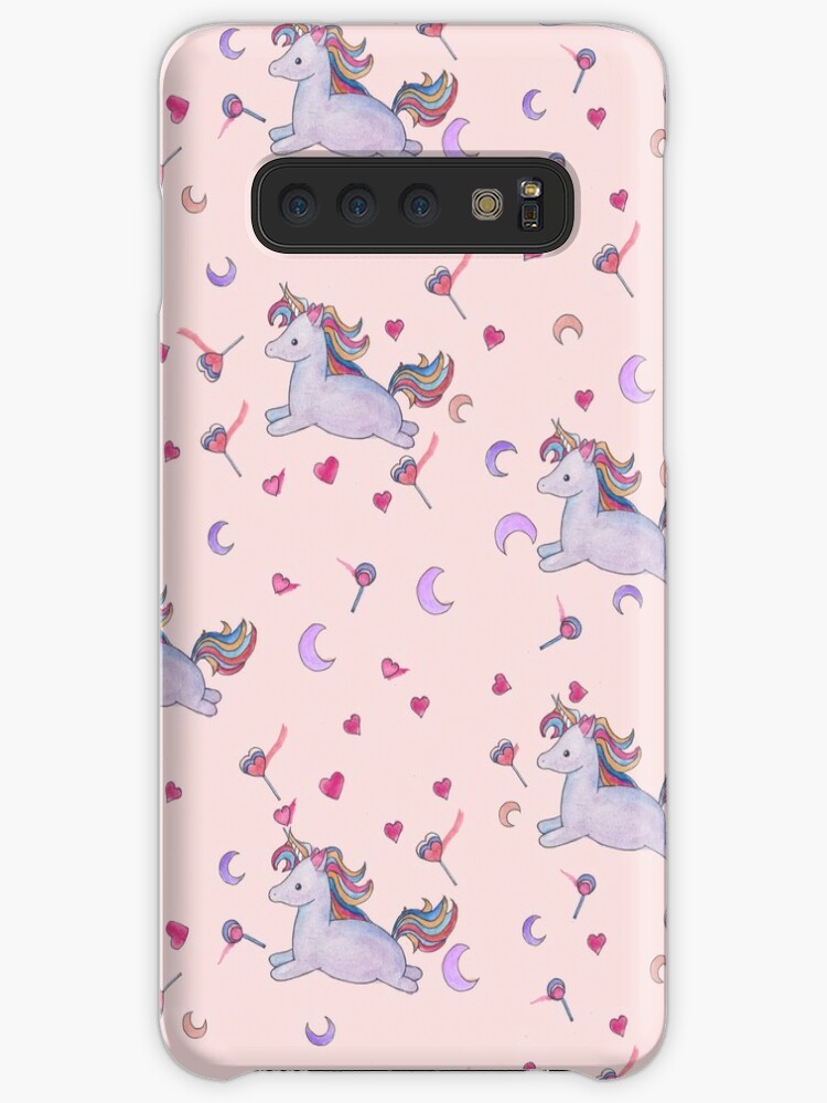 Pastel Pink Kawaii Cute Unicorn Case Skin For Samsung Galaxy By
