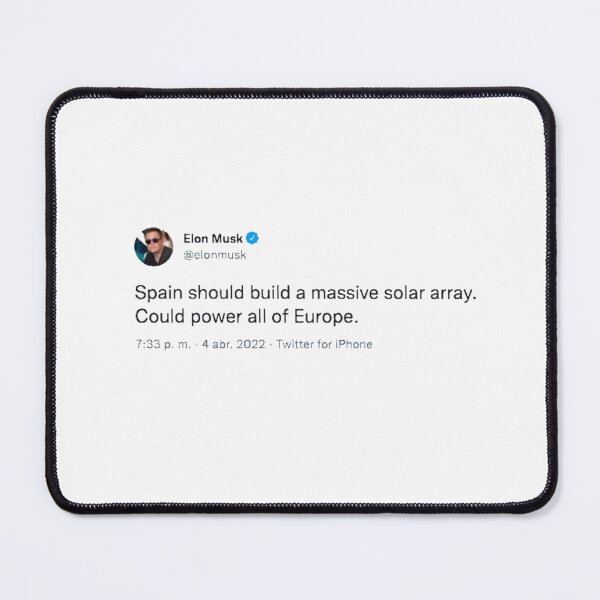 Item preview, Elon Musk tweet: spain designed and sold by SunkBubble.