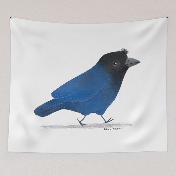 Item preview, Azure Jay Bird designed and sold by julianamotzko.
