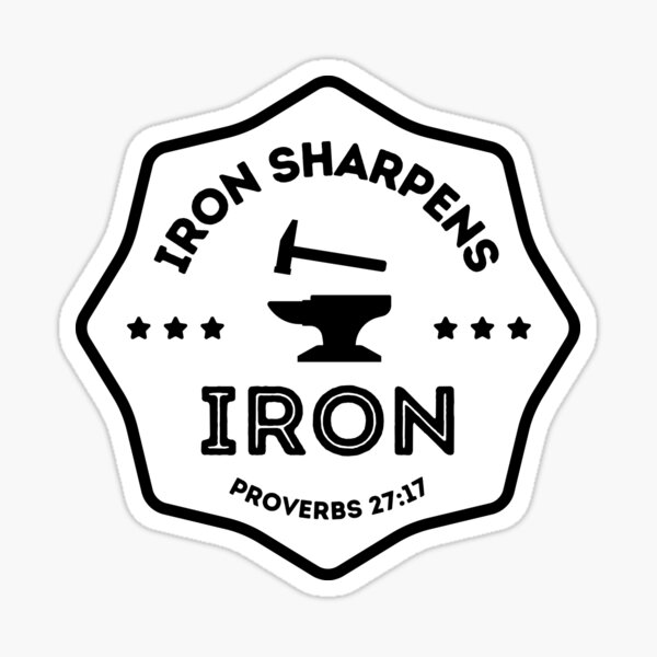 Item preview, Iron Sharpens Iron - Bible inspiration from Proverbs 27:17 designed and sold by God's Word.