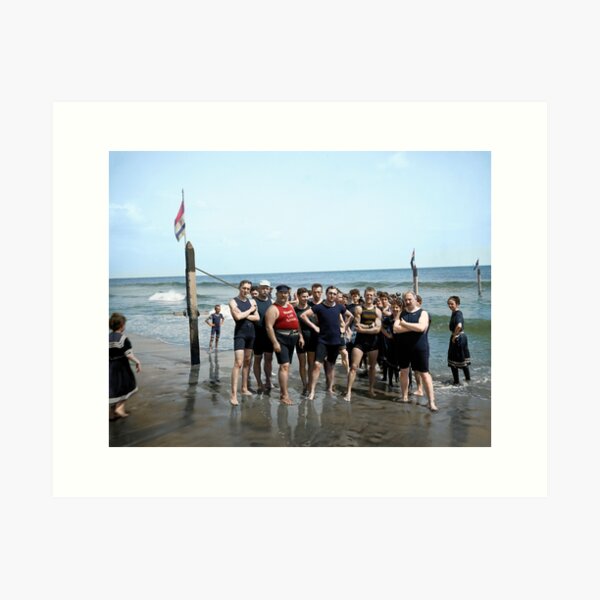 Item preview,  Capt. Riley and lifeguards, Coney Island, N.Y, ca. 1900. designed and sold by Marina Amaral.
