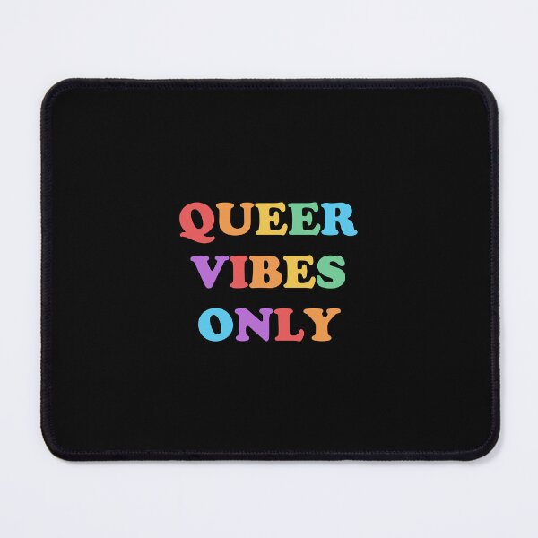 Item preview, Queer Vibes Only rainbow colors designed and sold by Inspirationmotivation.