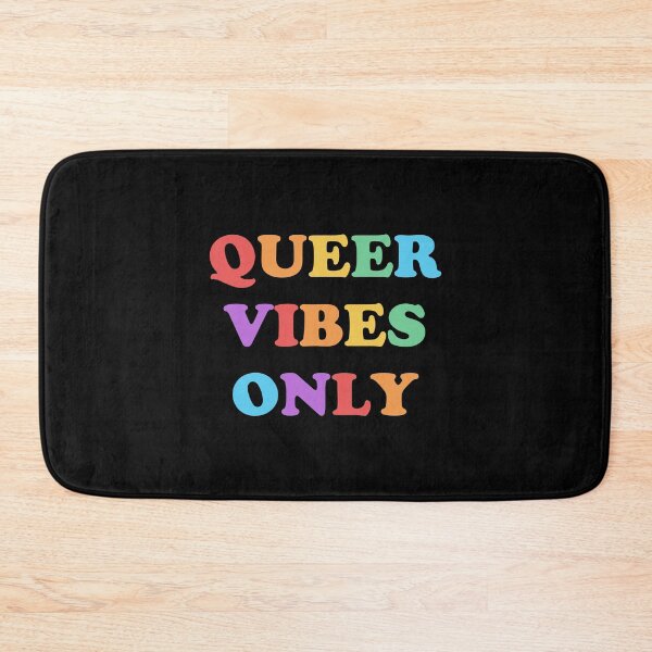 Item preview, Queer Vibes Only rainbow colors designed and sold by Inspirationmotivation.