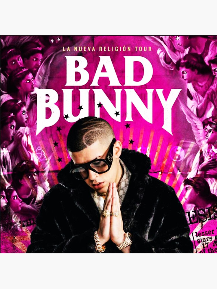 "bad bunny tour 2020 2021 e" Sticker for Sale by devonw6ka Redbubble
